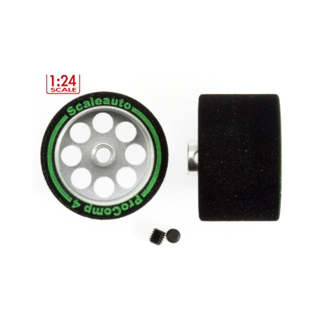 Rueda espuma llanta 19mm 24,5x13mm aligerada ProComp-4 Scaleauto
