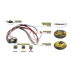 Kit luces permanentes 4 delanteras + 2 posteriores con efecto freno DS
